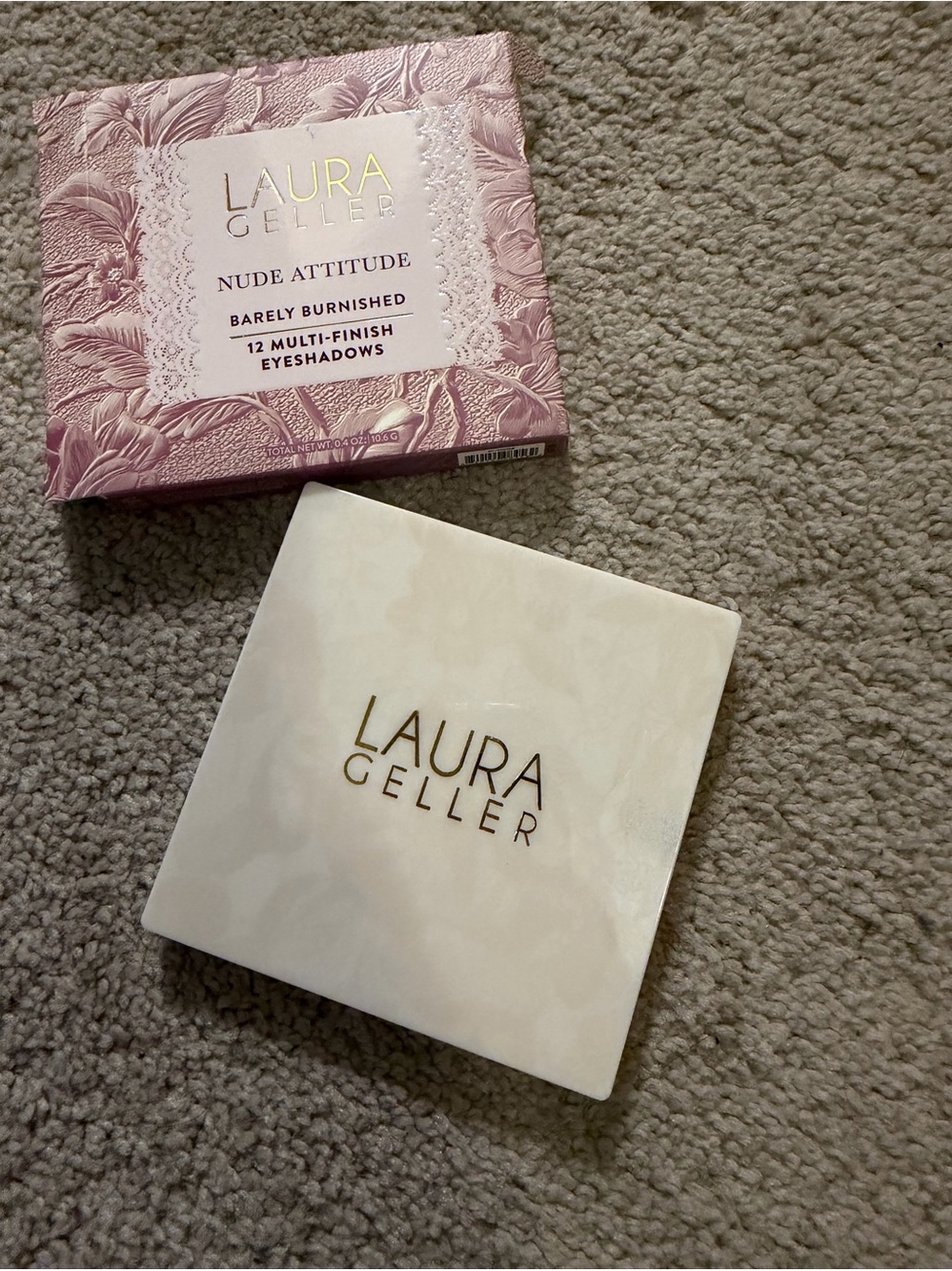 Laura Geller Nude Attitude Barely Burnished Eyeshadow Palette - Pink, White